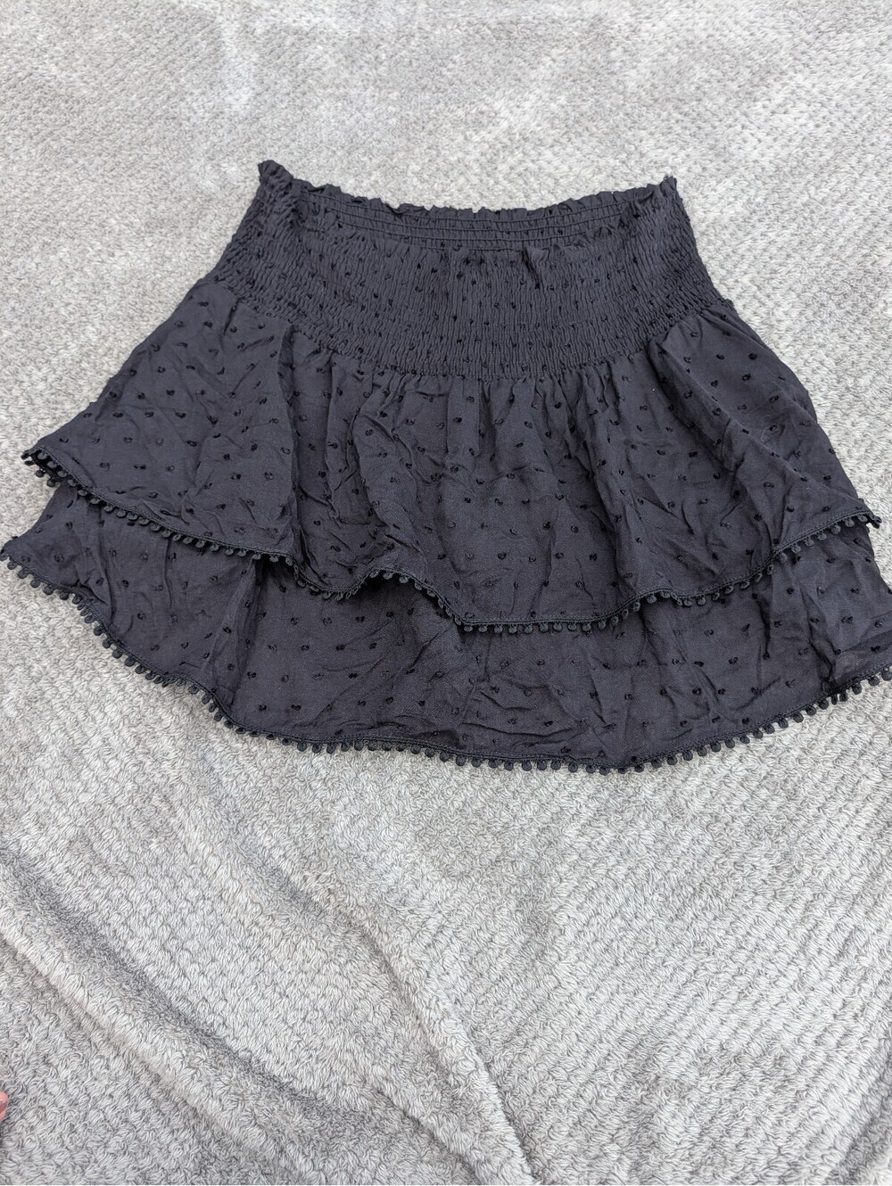 Paradise USA Women's Black Flowy Skort Size Medium Casual Summer - Picture 5 of 5